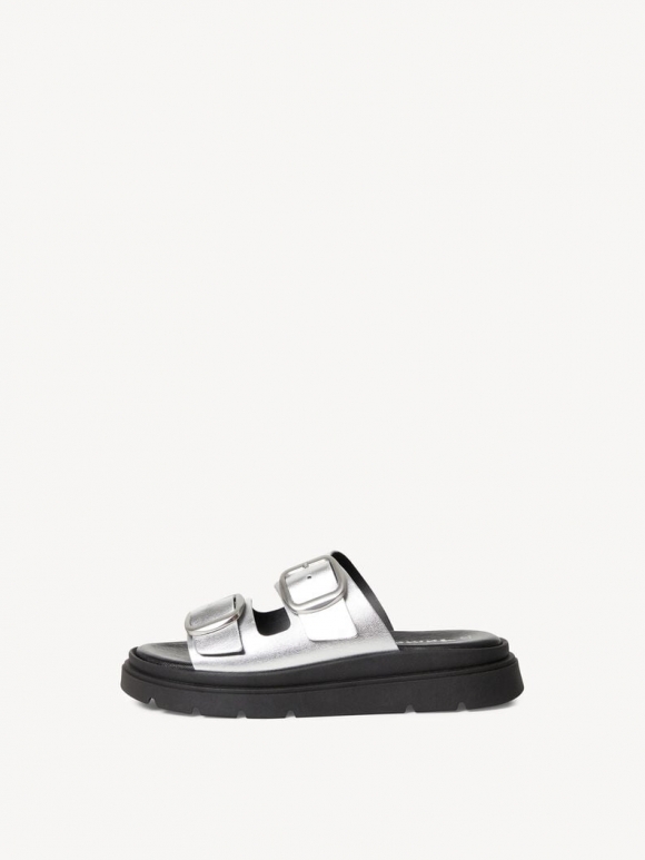 Tamaris Lederpantolette - Metallic Tamaris Lederpantolette - Metallic