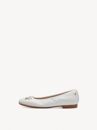 Tamaris Lederballerina - Weiß Tamaris Lederballerina - Weiß