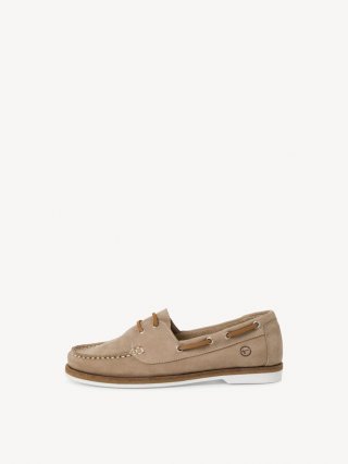 Tamaris Ledermoccassin - Beige Tamaris Ledermoccassin - Beige