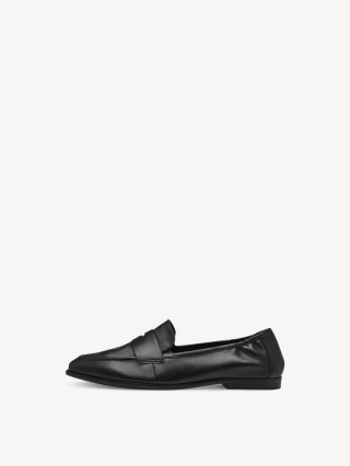 Tamaris Lederslipper - Schwarz Tamaris Lederslipper - Schwarz