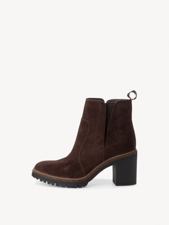 Tamaris Leder Chelsea Boot - Braun