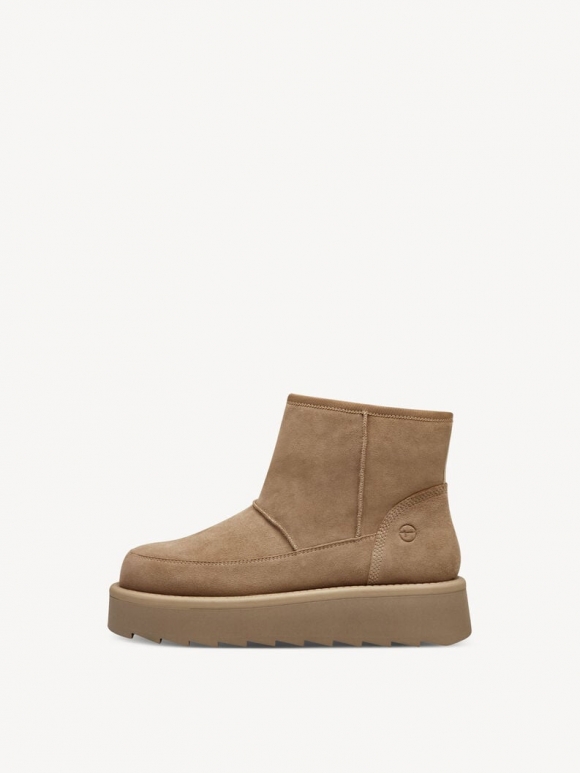 Tamaris Lederstiefelette - Braun Warmfutter