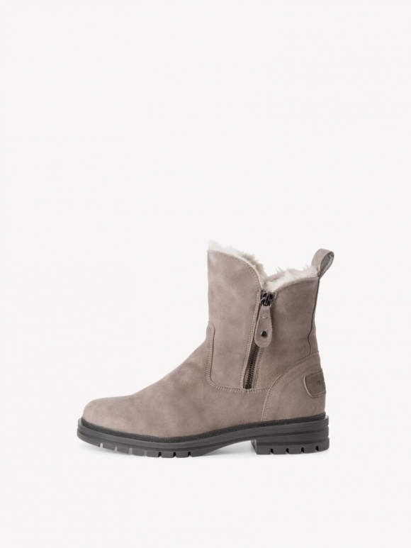 Tamaris Lederstiefelette - Grau Warmfutter Tamaris Lederstiefelette - Grau Warmfutter