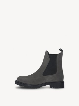 Tamaris Leder Chelsea Boot - Grau