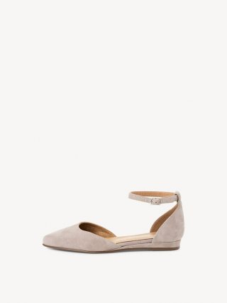Tamaris Lederballerina - Beige Tamaris Lederballerina - Beige