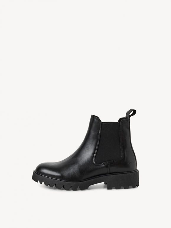 Tamaris Leder Chelsea Boot - Schwarz Tamaris Leder Chelsea Boot - Schwarz