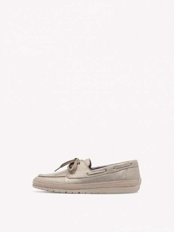 Tamaris Lederhalbschuh - Beige