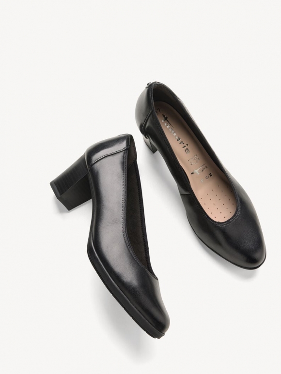 Tamaris Lederpumps - Schwarz
