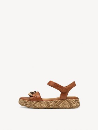 Tamaris Ledersandalette - Braun