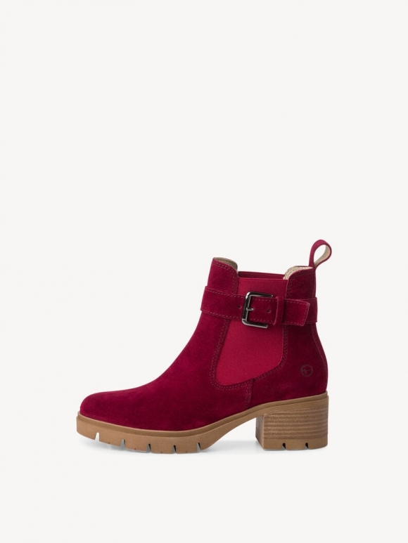 Tamaris Leder Chelsea Boot - Rot
