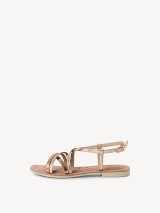Tamaris Ledersandale - Metallic Tamaris Ledersandale - Metallic