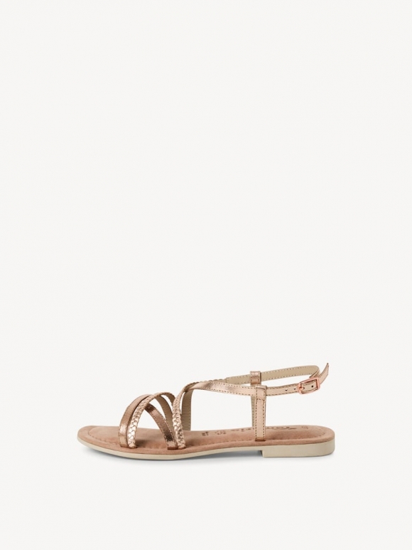 Tamaris Ledersandale - Metallic