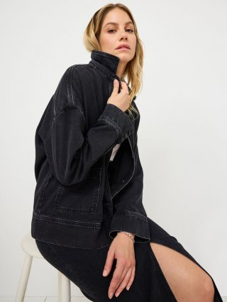 Tamaris Jeansrock - Schwarz