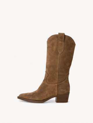 Tamaris Lederstiefelette - Braun Tamaris Lederstiefelette - Braun