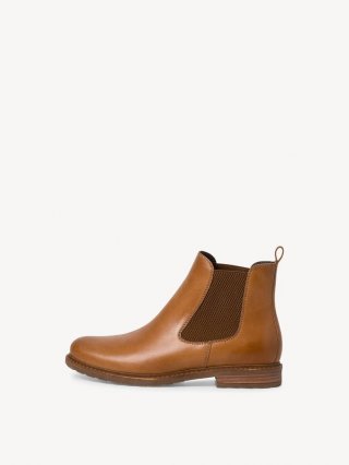 Tamaris Leder Chelsea Boot - Braun Tamaris Leder Chelsea Boot - Braun
