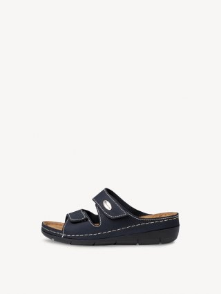 Tamaris Lederpantolette - Blau Tamaris Lederpantolette - Blau