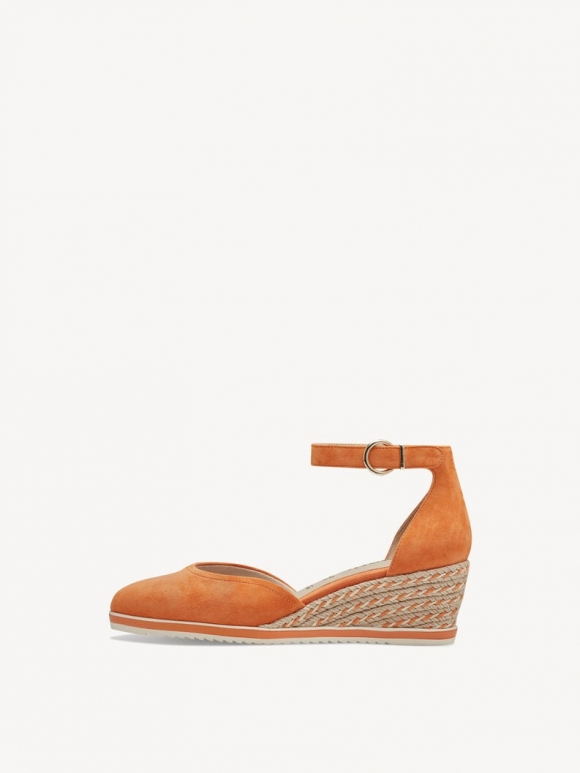Tamaris Lederkeilpumps - Orange Tamaris Lederkeilpumps - Orange