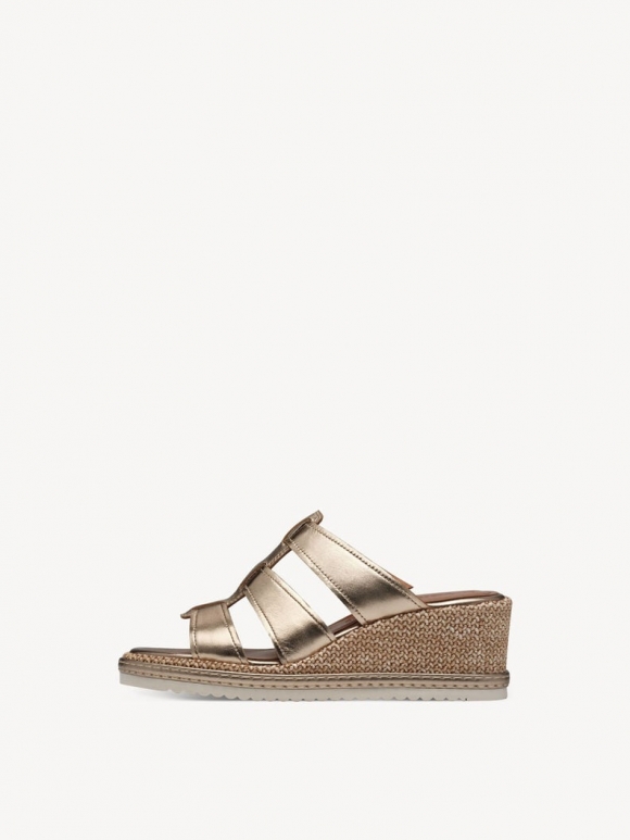 Tamaris Lederpantolette - Metallic
