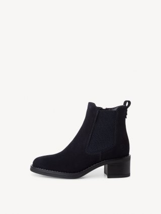 Tamaris Leder Chelsea Boot - Blau