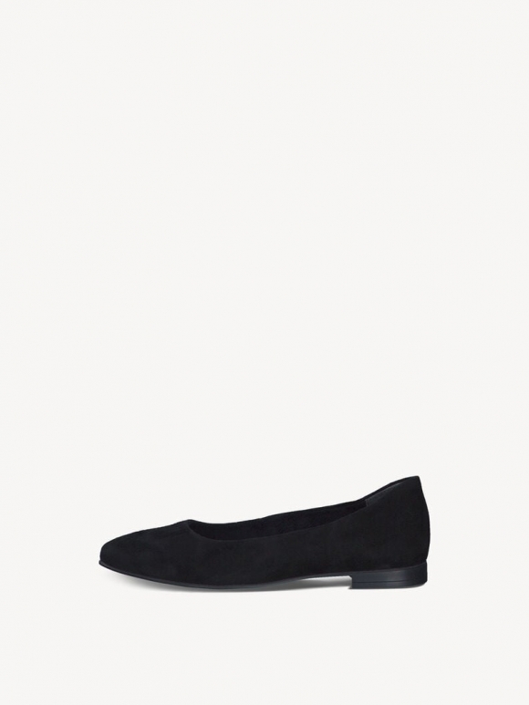 Tamaris Lederballerina - Schwarz Tamaris Lederballerina - Schwarz