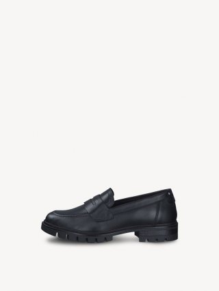 Tamaris Lederslipper - Schwarz Tamaris Lederslipper - Schwarz