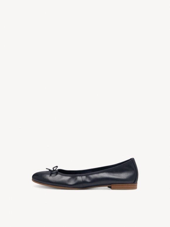 Tamaris Lederballerina - Blau