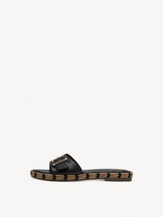 Tamaris Lederpantolette - Schwarz Tamaris Lederpantolette - Schwarz