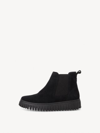 Tamaris Leder Chelsea Boot - Schwarz