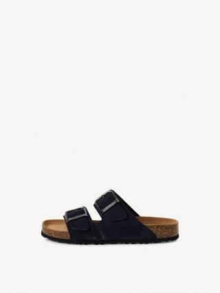 Tamaris Lederpantolette - Blau Tamaris Lederpantolette - Blau