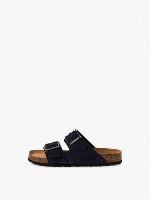 Tamaris Lederpantolette - Blau Tamaris Lederpantolette - Blau