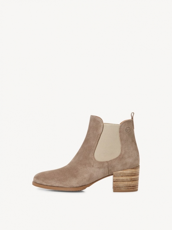 Tamaris Leder Chelsea Boot - Beige