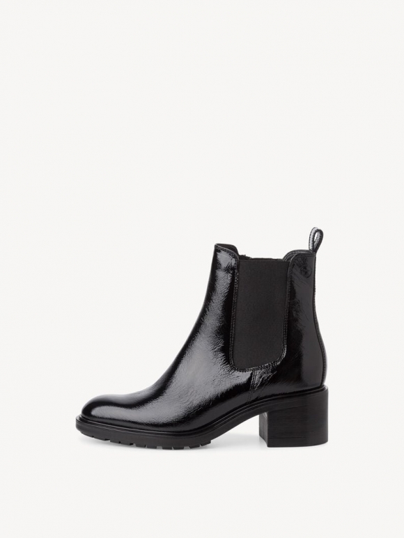 Tamaris Leder Chelsea Boot - Schwarz Tamaris Leder Chelsea Boot - Schwarz