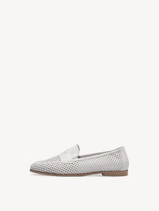 Tamaris Lederslipper - Weiß
