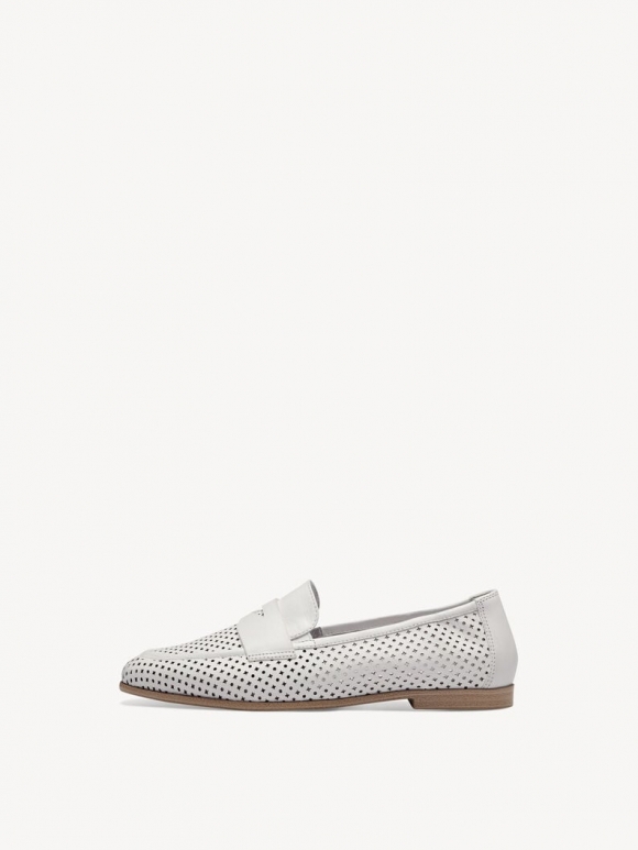 Tamaris Lederslipper - Weiß Tamaris Lederslipper - Weiß