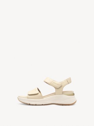 Tamaris Ledersandale - Beige Tamaris Ledersandale - Beige