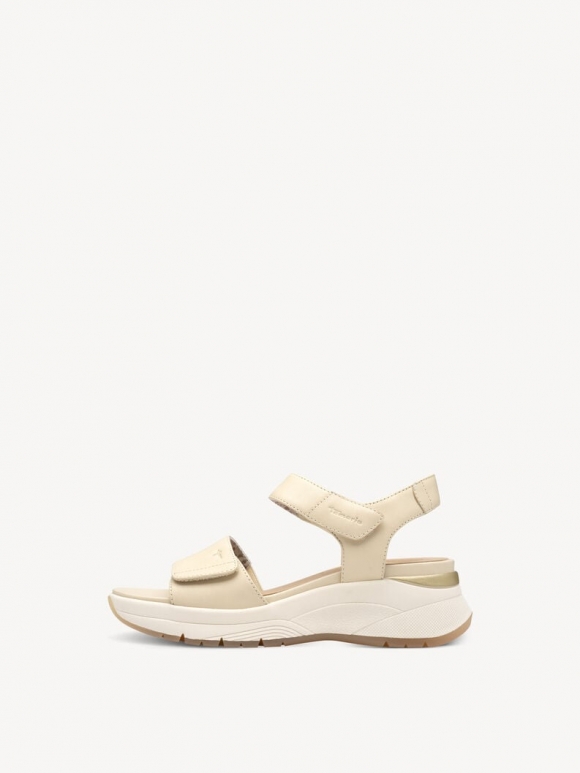 Tamaris Ledersandale - Beige Tamaris Ledersandale - Beige