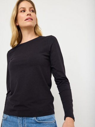 Tamaris Langarmshirt - Schwarz Tamaris Langarmshirt - Schwarz