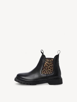 Tamaris Leder Chelsea Boot - Schwarz