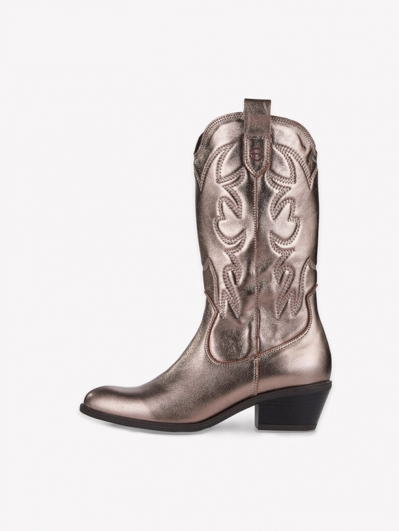 Tamaris Ledercowboystiefel - Metallic