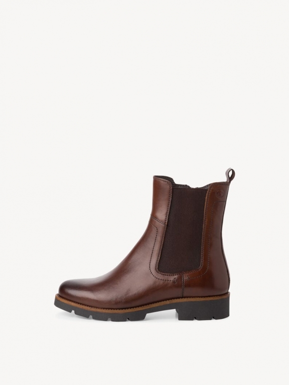 Tamaris Leder Chelsea Boot - Braun Tamaris Leder Chelsea Boot - Braun