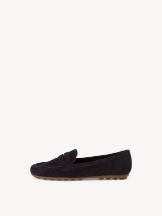 Tamaris Ledermoccassin - Blau Tamaris Ledermoccassin - Blau