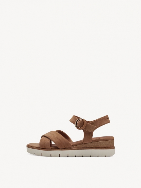Tamaris Ledersandalette - Braun