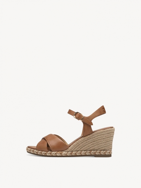 Tamaris Ledersandalette - Braun Tamaris Ledersandalette - Braun