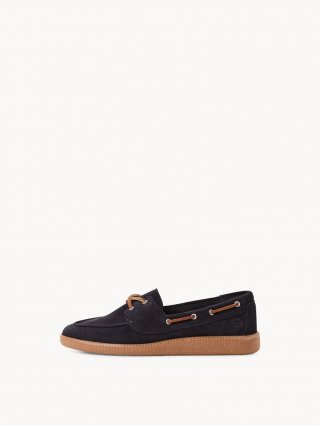 Tamaris Ledermoccassin - Blau Tamaris Ledermoccassin - Blau