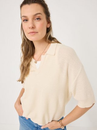 Tamaris Polo Sweater - Beige