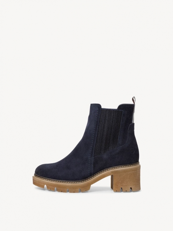 Tamaris Leder Chelsea Boot - Blau
