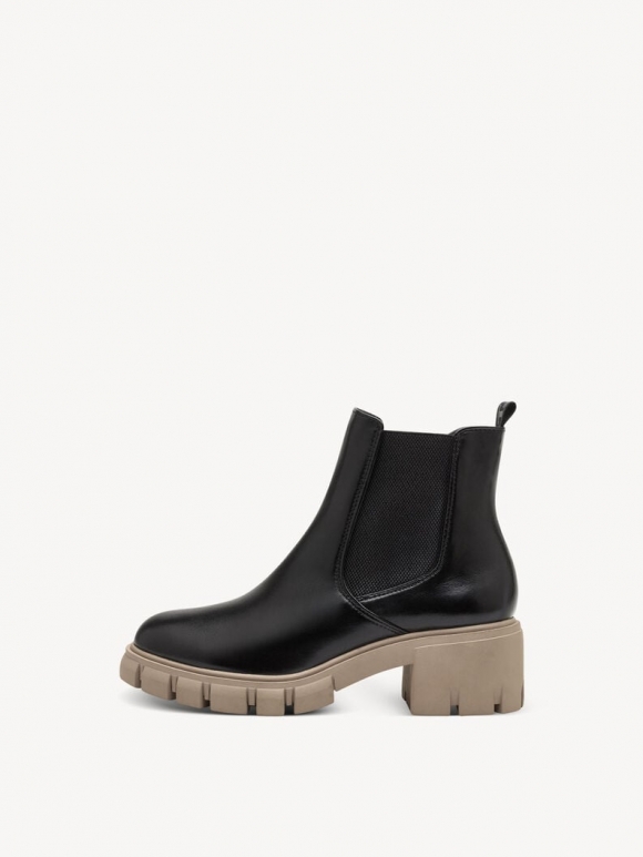 Tamaris Leder Chelsea Boot - Schwarz