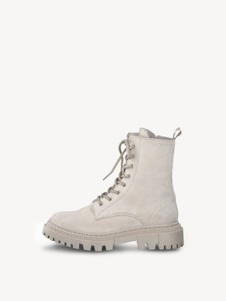 Tamaris Lederstiefelette - Beige Tamaris Lederstiefelette - Beige