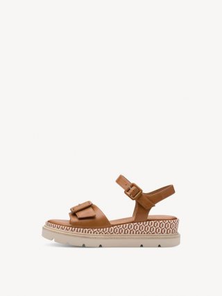 Tamaris Ledersandalette - Braun Tamaris Ledersandalette - Braun
