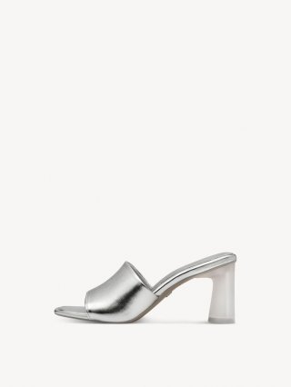 Tamaris Lederpantolette - Silber Tamaris Lederpantolette - Silber